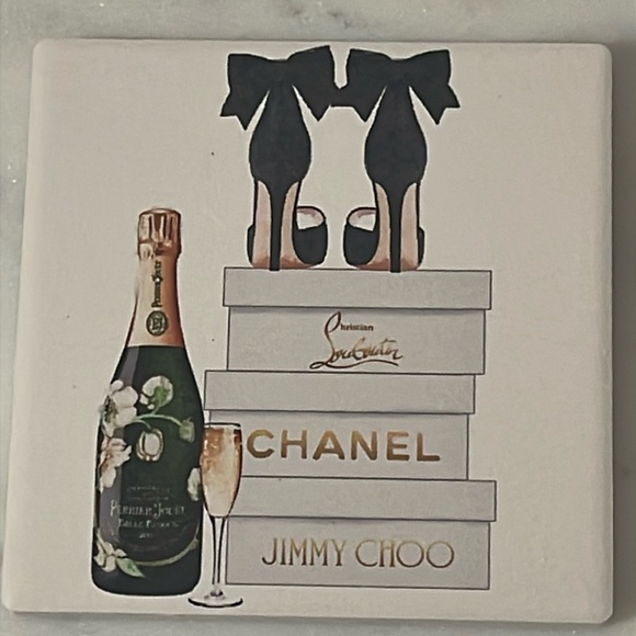 Set of 4 Assorted Coasters - Designer Inspired Art by Amanda Greenwood 🎁 - Picture 3 of 7